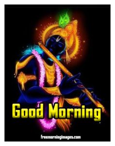 good morning krishna images with quotes for whatsapp in english